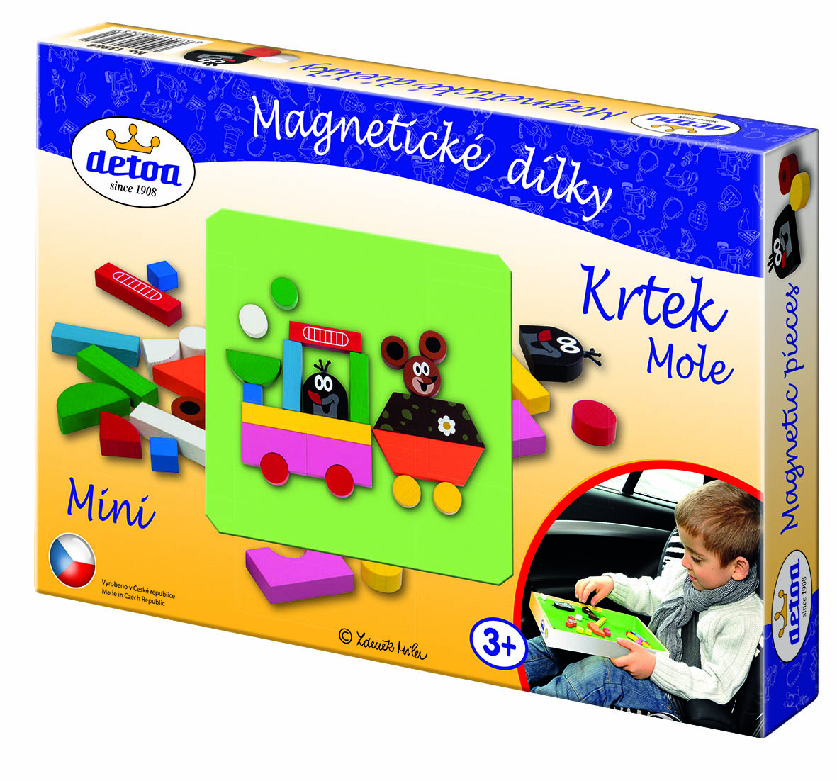 Magnetisches Mini-Legespiel mit dem kleinen Maulwurf